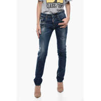 Blugi skinny Distressed Effect Stone Wshed 24/7 Denims 16 Cm Femei