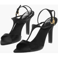 Sandale cu toc Satin T-Bar Sandals With Cuir Sole 9.5Cm Femei