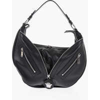 Genti de umar Leather Reapat Hobo Bag With Zip Detail Femei