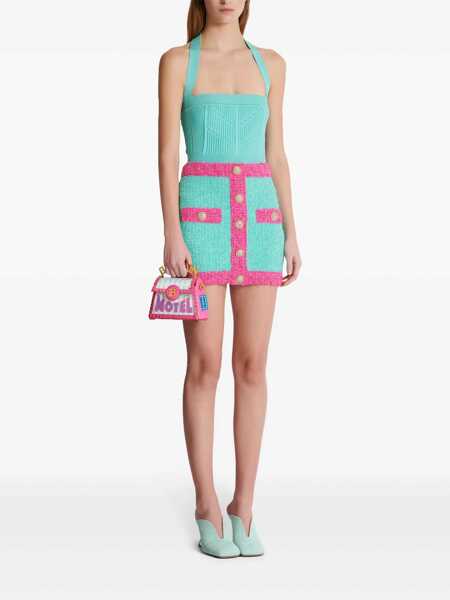 Fuste Balmain Balmain Leone Button Two-Tone Skirt MULTICOLOR Femei (BM 15309739) 2