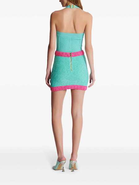 Fuste Balmain Balmain Leone Button Two-Tone Skirt MULTICOLOR Femei (BM 15309739) 3