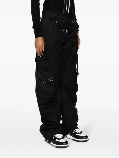 Pantaloni casual Off-White Oversized Cargo Pants With Buckle Detail Black Femei (BM 15313918) 3