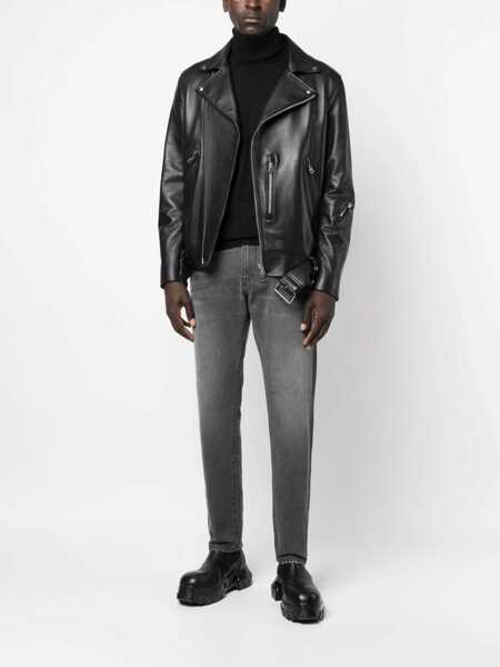 Blugi drepti Diesel Distressed Effect D-Strukt Denims 17Cm Black Barbati (BM 15314605) 2