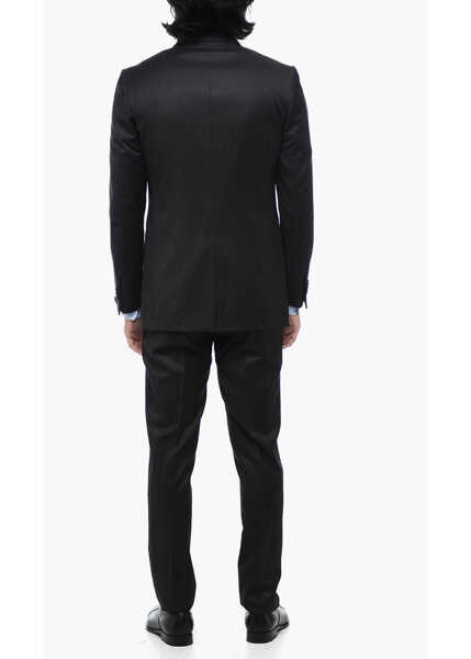 Costume CORNELIANI 3 Piece Cerimonia Academy Suit With Shawl Lapel Black Barbati (BM 15315223) 4
