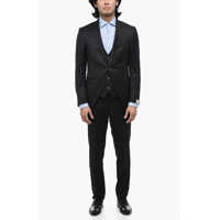 Costume 3 Piece Cerimonia Academy Suit With Shawl Lapel Barbati