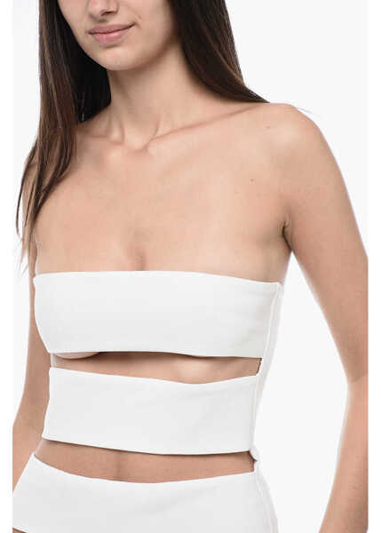 Rochii scurte MONOT Off-Shoulder Sheath Dress With Cut-Out Design White Femei (BM 15315229) 3