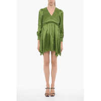 Rochii scurte Satin Esta Empire Dress With Ruches Femei