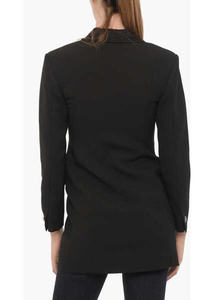 Sacouri AllSaints Double Breasted Erykah Blazer With Flap Pockets And Jewels B Black Femei (BM 15315754) 2