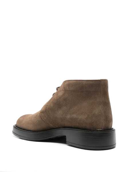 Bocanci TODS TodS Suede Leather Ankle Boot Shoes BROWN Barbati (BM 15323794) 3