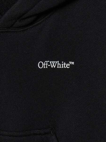 Bluze de trening Off-White BOOKISH LOGOBAND HOODIE CROP BLACK - WHI Black   Fete (BM 15325084) 3