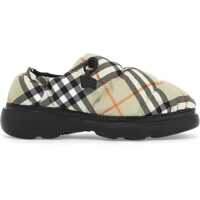 Saboti Nylon Check Mules Pillow For Femei