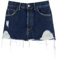 Imbracaminte Acne Studios Dama - Fuste scurte Acne Studios Destroyed Denim Mini Skirt MID BLUE Femei (BM 15325864) - B-mall.ro