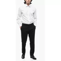 Pantaloni casual Neil Barrett pentru Barbati - Pantaloni casual Neil Barrett Wool Blend Slim Fit Pants With Belt Loops Black Barbati (BM 15326722) - B-mall.ro