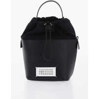 Genti tip postas Mm11 Grained Leather 5Ac Bucket Bag With Chain Shoulder Stra Femei