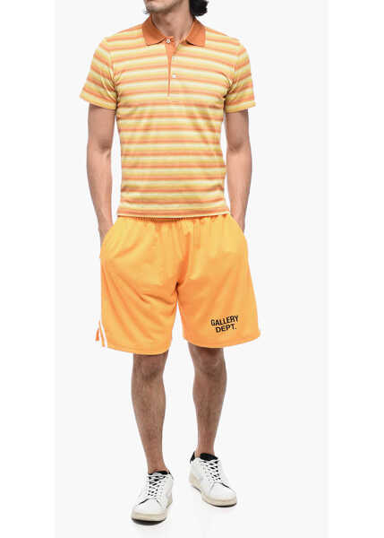 Tricouri Polo CORNELIANI Id Striped Short Sleeved Polo Orange Barbati (BM 15326956) 4