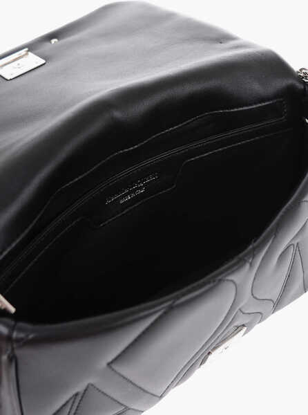 Genti tip postas Alexander McQueen Quilted Seal Bag With Removable Shoulder Strap Black Femei (BM 15327022) 4
