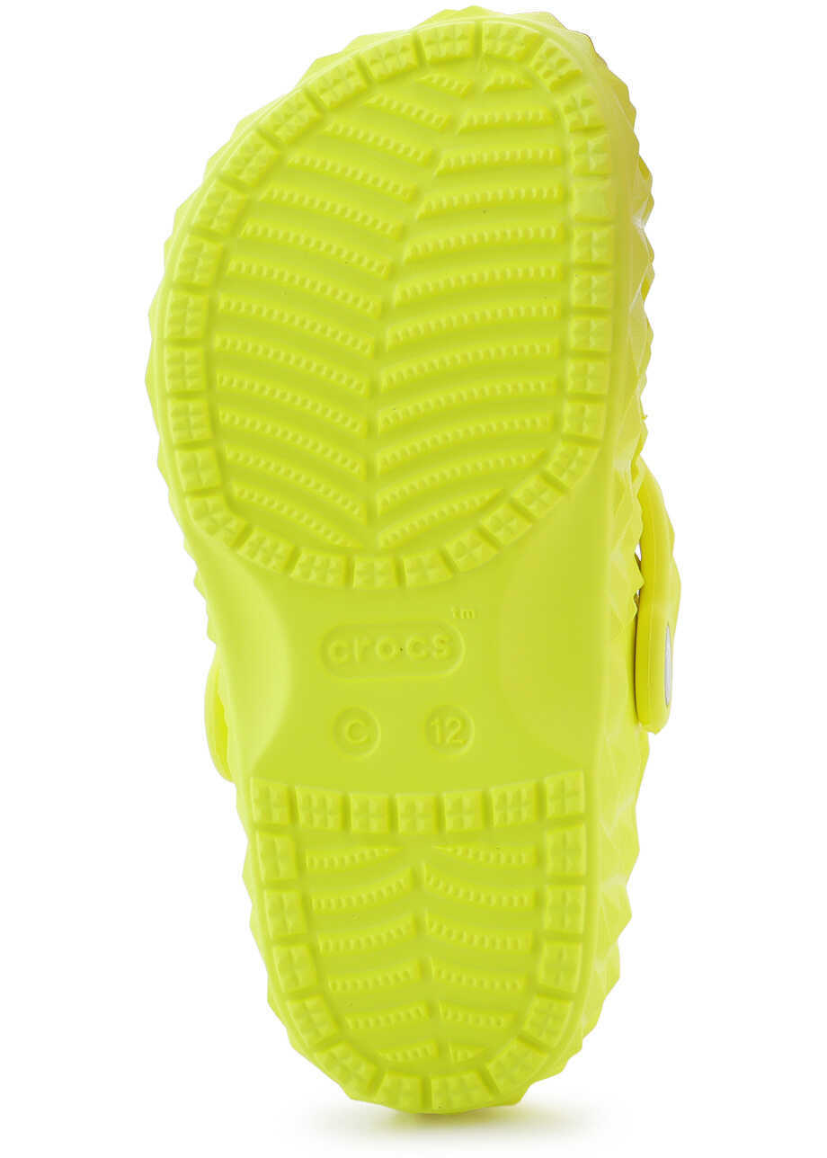 Papuci Crocs Classic Geometric Clog Kids Green Baieti (BM 15327178) 7