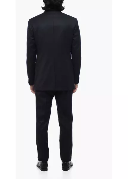 Costume CORNELIANI Virgin Wool Academy Cerimonia Suit With Shawl Lapel Black Barbati (BM 15327190) 4