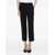 Stella McCartney Wool Blend Cropped Fit Pants With Hidden Closure Blue