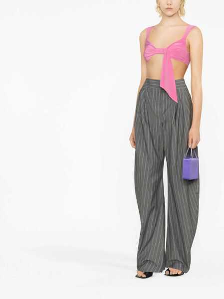 Bluze THE ATTICO Stacy Cropped Top With Bow Detail Pink Femei (BM 15327505) 3