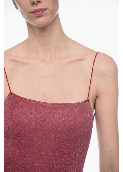 Costume de baie intregi OSEREE Lurex One-Piece Swimsuit With Sel-Tie Details Pink Femei (BM 15327547) 3