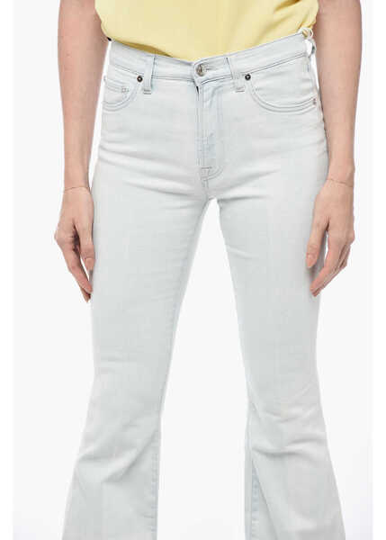 Blugi evazati MADE IN TOMBOY Bleach Flared Denims 30,5Cm Light Blue Femei (BM 15327571) 3