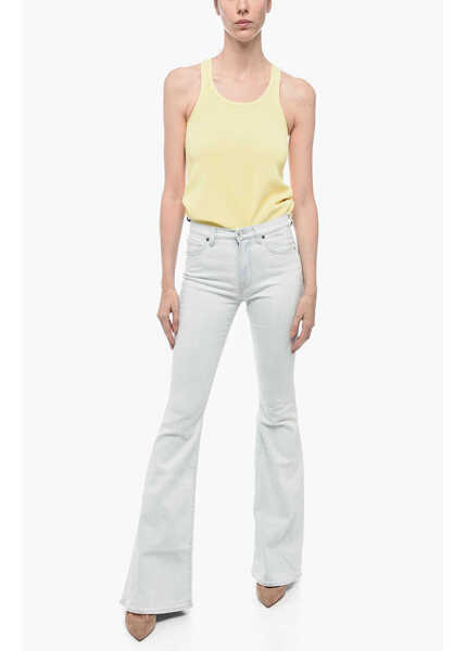 Blugi evazati MADE IN TOMBOY Bleach Flared Denims 30,5Cm Light Blue Femei (BM 15327571) 4