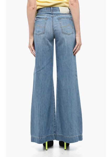 Blugi drepti Jacob Cohen Couture Wide-Leg Mid-Wash Denims 34Cm Light Blue Femei (BM 15327613) 2