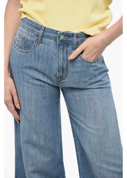 Blugi drepti Jacob Cohen Couture Wide-Leg Mid-Wash Denims 34Cm Light Blue Femei (BM 15327613) 3