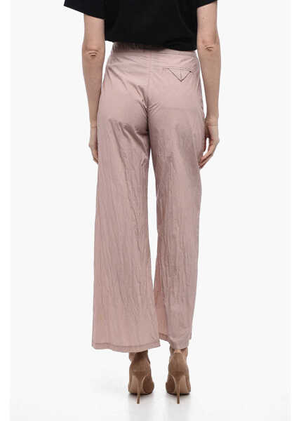 Pantaloni casual OUR LEGACY Single-Pleated Serene Cotton Blend Pants Pink Femei (BM 15327616) 2
