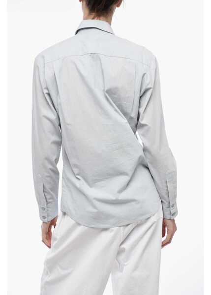 Camasi casual DES PHEMMES Spread Collar Cotton Shirt Light Blue Femei (BM 15327619) 2