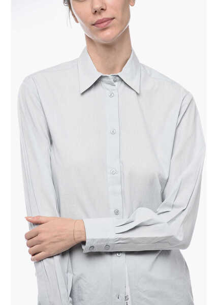 Camasi casual DES PHEMMES Spread Collar Cotton Shirt Light Blue Femei (BM 15327619) 3