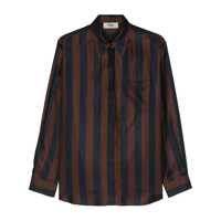 Camasi Fendi Striped Silk Shirt Femei