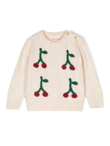 Pulovere casual Bobo Choses Baby Cherry jumper White Fete (BM 15335734) 1