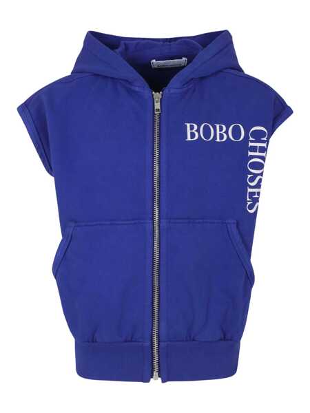 Bluze de trening Bobo Choses Bobo Choses sleeveles zipped hoodie Blue Baieti (BM 15335752) 1