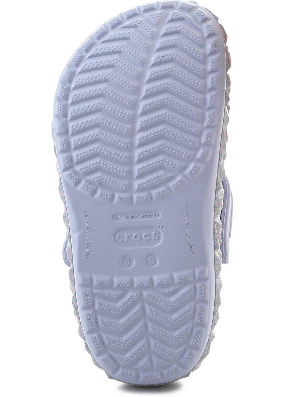 Sandale Crocs Crockband Geometric Glitter Band Clog Kids Blue Fete (BM 15341008) 7