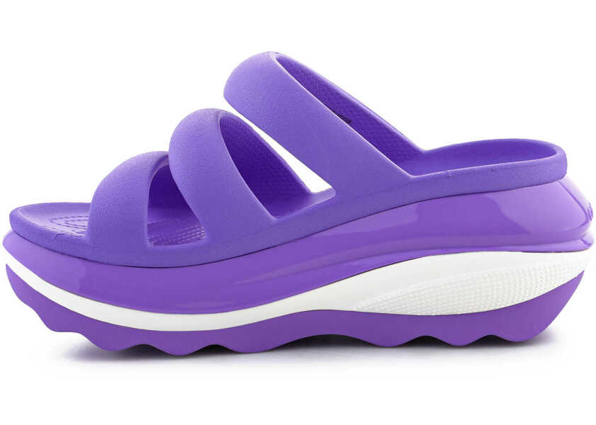 Slapi Crocs Mega Crush Triple Strap Purple Femei (BM 15341035) 4
