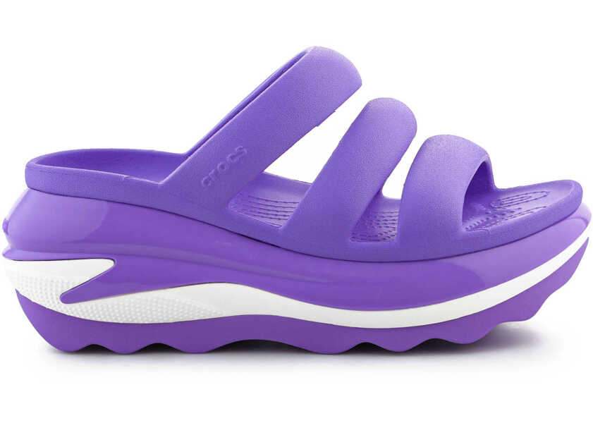 Slapi Crocs Mega Crush Triple Strap Purple Femei (BM 15341035) 6
