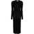 Saint Laurent Saint Laurent Wool Blend Long Pencil Dress Black