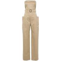 Salopete Saint Laurent Cotton Gabardine Jumpsuit Femei