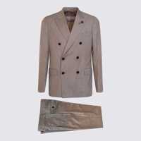 Costume Lardini Beige Wool Suit Barbati