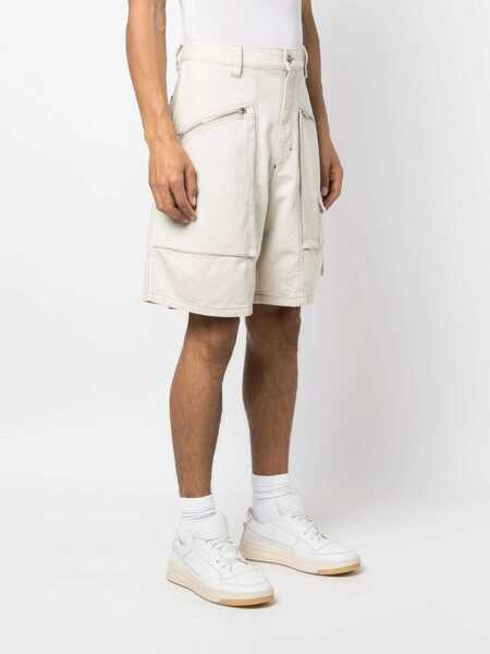 Pantaloni scurti Isabel Marant Peio Denim Bermuda Shorts POWDER Barbati (BM 15358666) 3