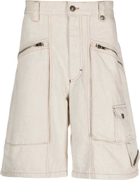 Pantaloni scurti Isabel Marant Peio Denim Bermuda Shorts POWDER Barbati (BM 15358666) 1
