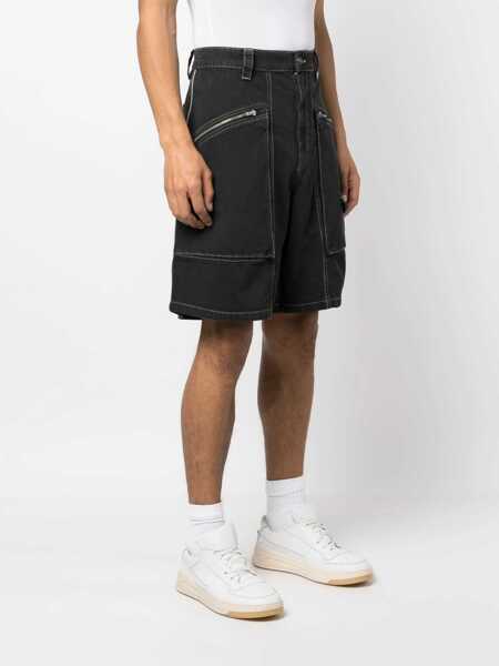 Pantaloni scurti Isabel Marant Peio Denim Bermuda Shorts BLACK Barbati (BM 15358669) 3
