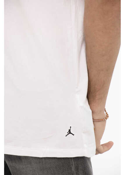 Tricouri Nike Air Jordan Set Of 2 Stretch Cotton Crew-Neck T-Shirt White Barbati (BM 15359827) 4