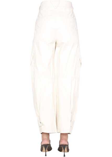 Pantaloni casual Bottega Veneta Cargo Pants WHITE Femei (BM 15360394) 4