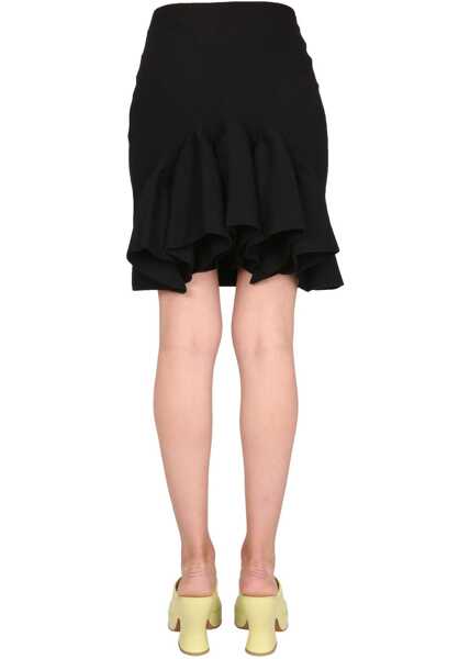 Fuste casual Bottega Veneta Wool Skirt BLACK Femei (BM 15360436) 4