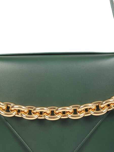 Genti tip postas Bottega Veneta Mount Leather Bag GREEN Femei (BM 15360442) 3