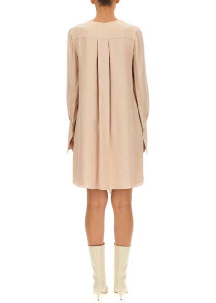 Rochii casual Fendi Crepe Dress IVORY Femei (BM 15360499) 3