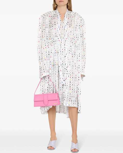 Rochii casual Balenciaga Paper Crush Floral Dress WHITE Femei (BM 15361111) 2